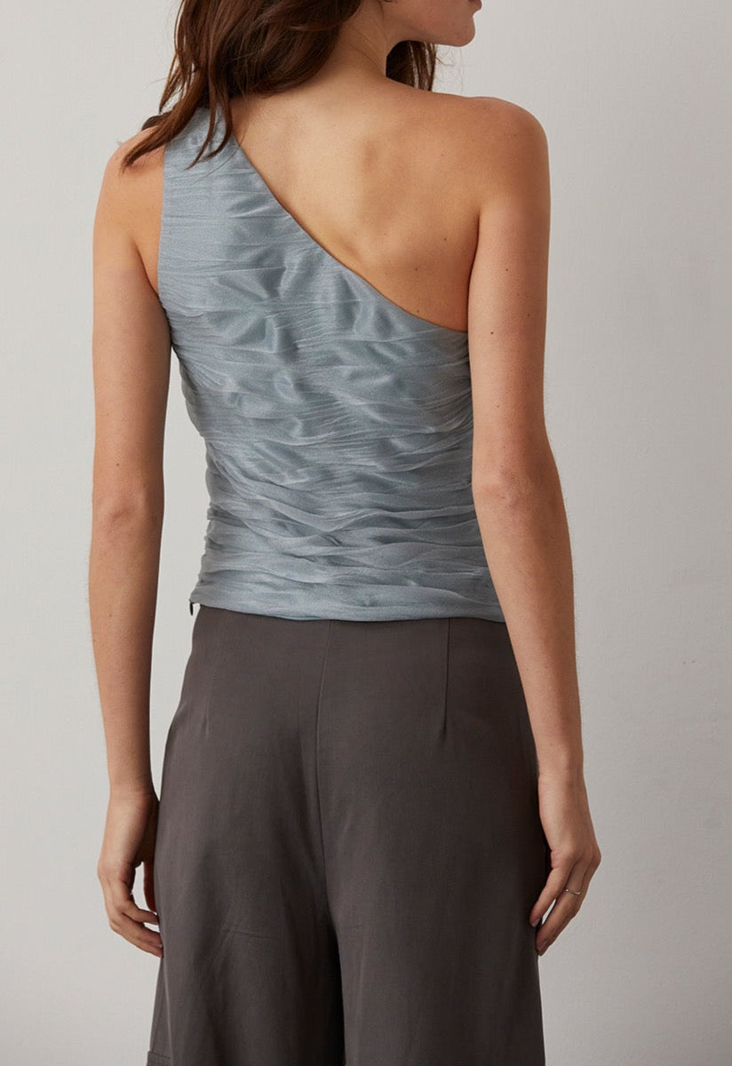 Ivy One Shoulder Mesh Top - MTT Collective