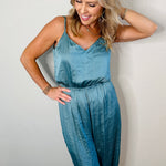 Impala Crinkle Satin Jumpsuit - MTT Collective