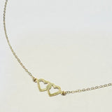 Alice Held Hearts Necklace