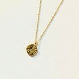 Adia Smooth Chain Peace Charm Necklace | Gold - MTT Collective