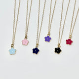 Dainty Spring Flower Necklace | Gold