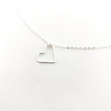 Amara Open Hanging Heart Necklace