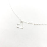 Amara Open Hanging Heart Necklace