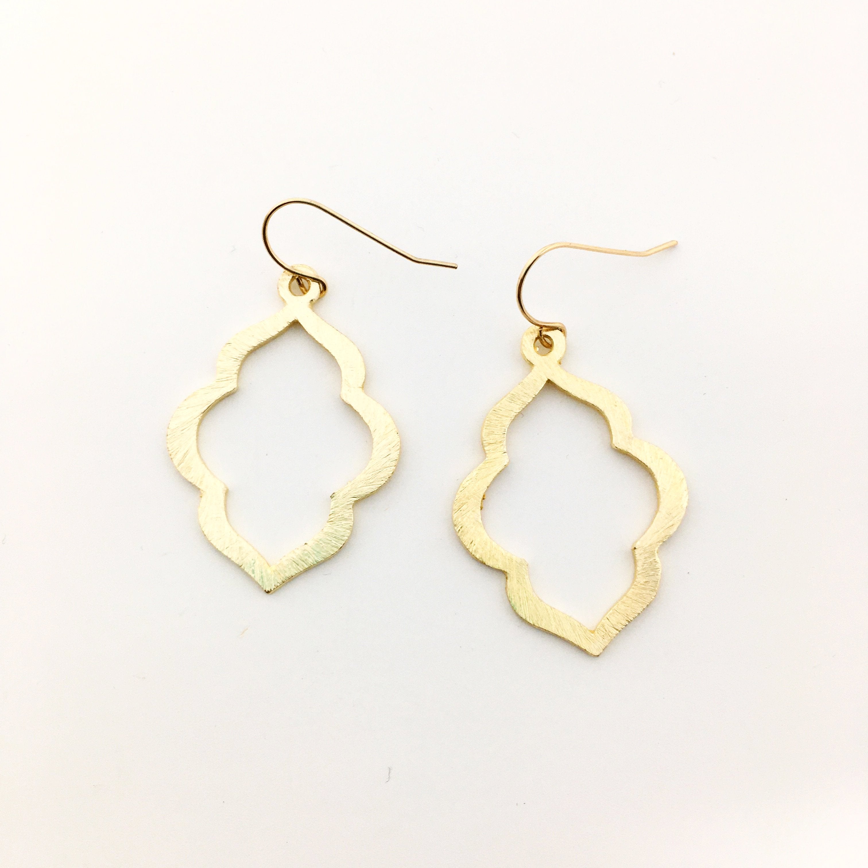 Talia Ogee Brushed Earrings - MTT Collective