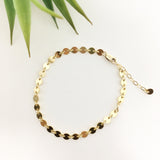 Luna Disc Chain Anklet - MTT Collective