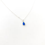 Mila Teardrop Lab Opal Necklace