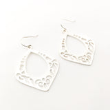 Jasmine Brushed Drop Earrings