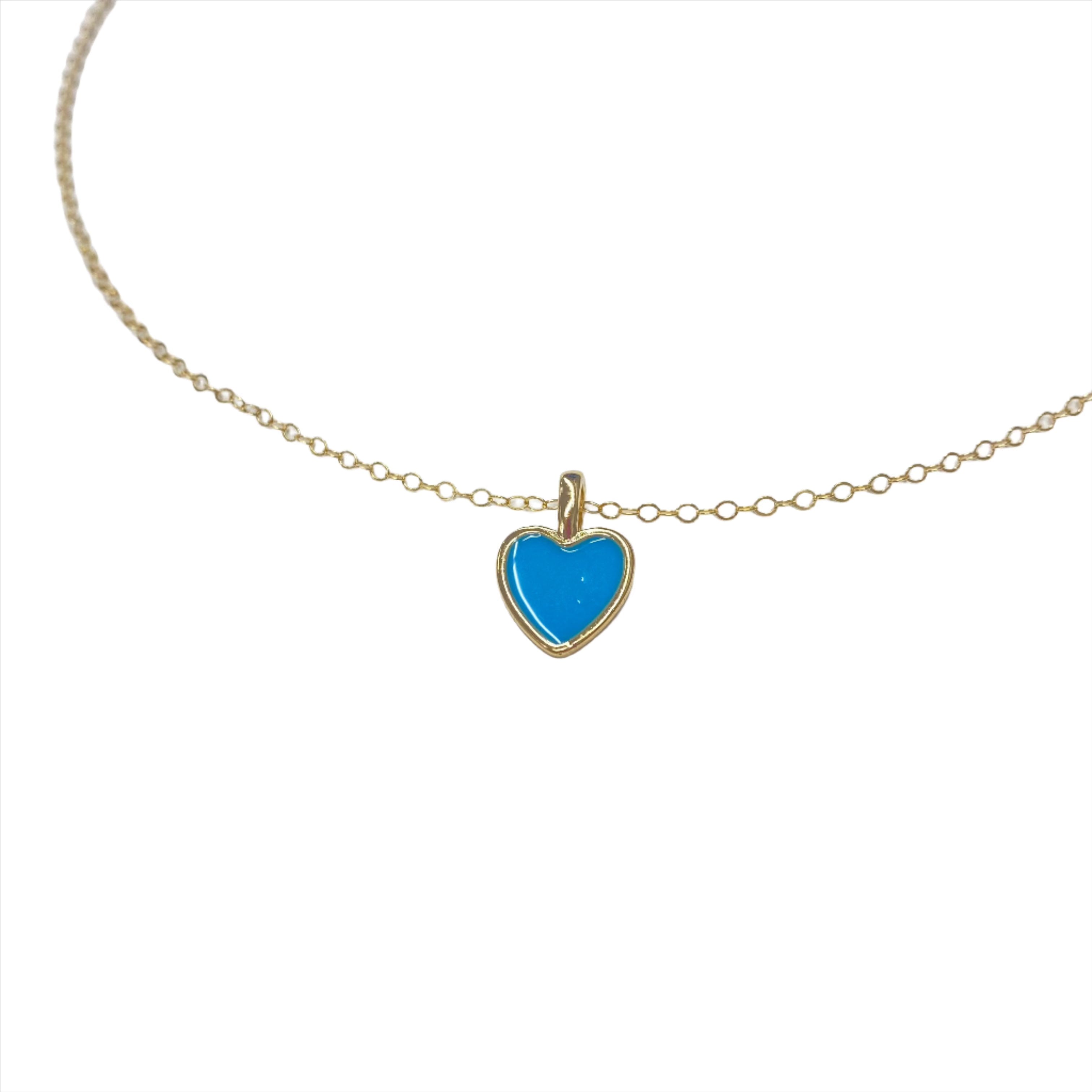 Alexa Large Heart Necklace | Gold - MTT Collective