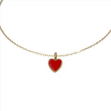 Alexa Large Heart Necklace | Gold - MTT Collective