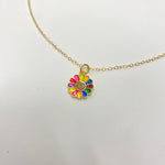 COLORFUL DAISY NECKLACE | 14K GOLD FILLED - MTT Collective