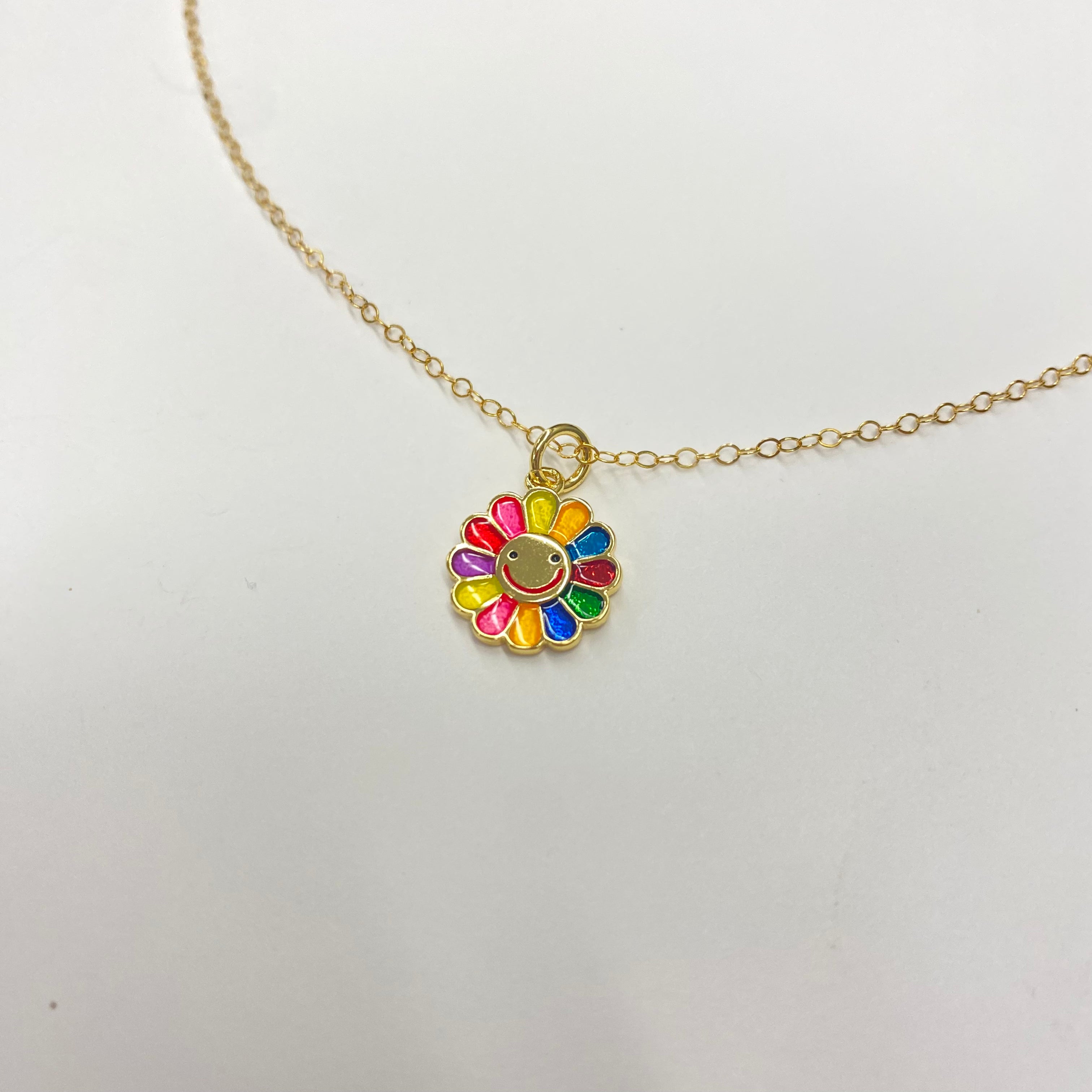 COLORFUL DAISY NECKLACE | 14K GOLD FILLED - MTT Collective