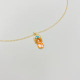 COLORFUL FLIP FLOP NECKLACE | 14K GOLD FILLED - MTT Collective