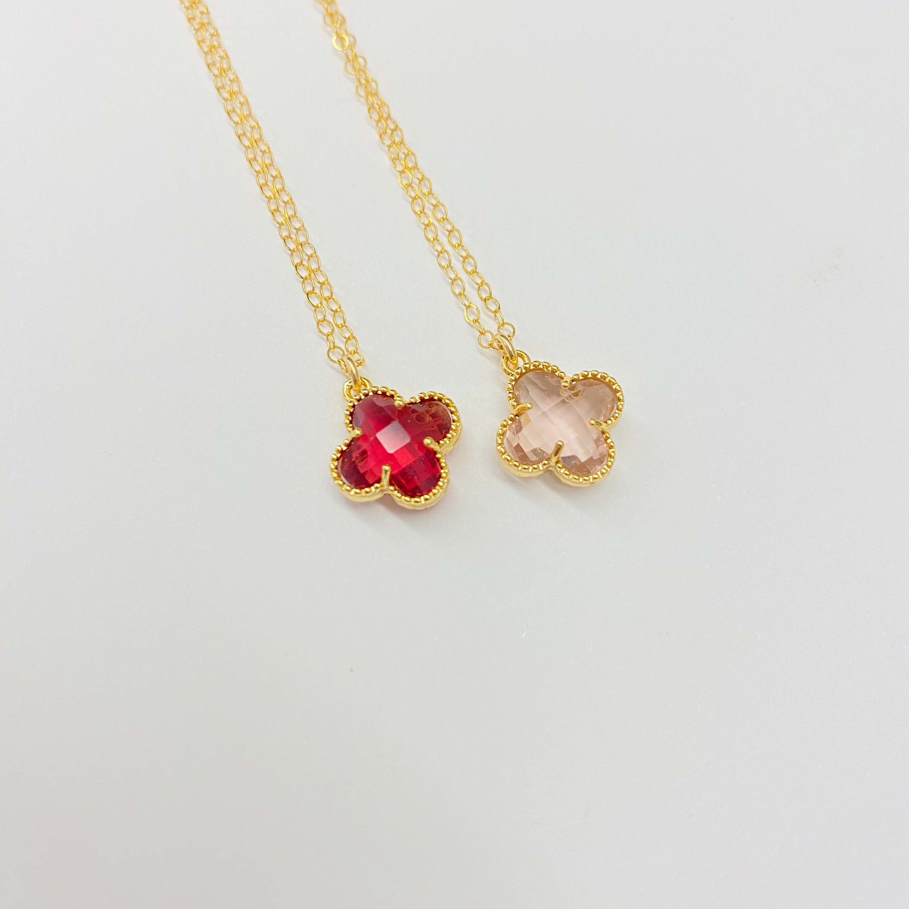 HELD CRYSTAL FLOWER NECKLACE | 14K GOLD FILLED | STYLE OPTIONS - MTT Collective