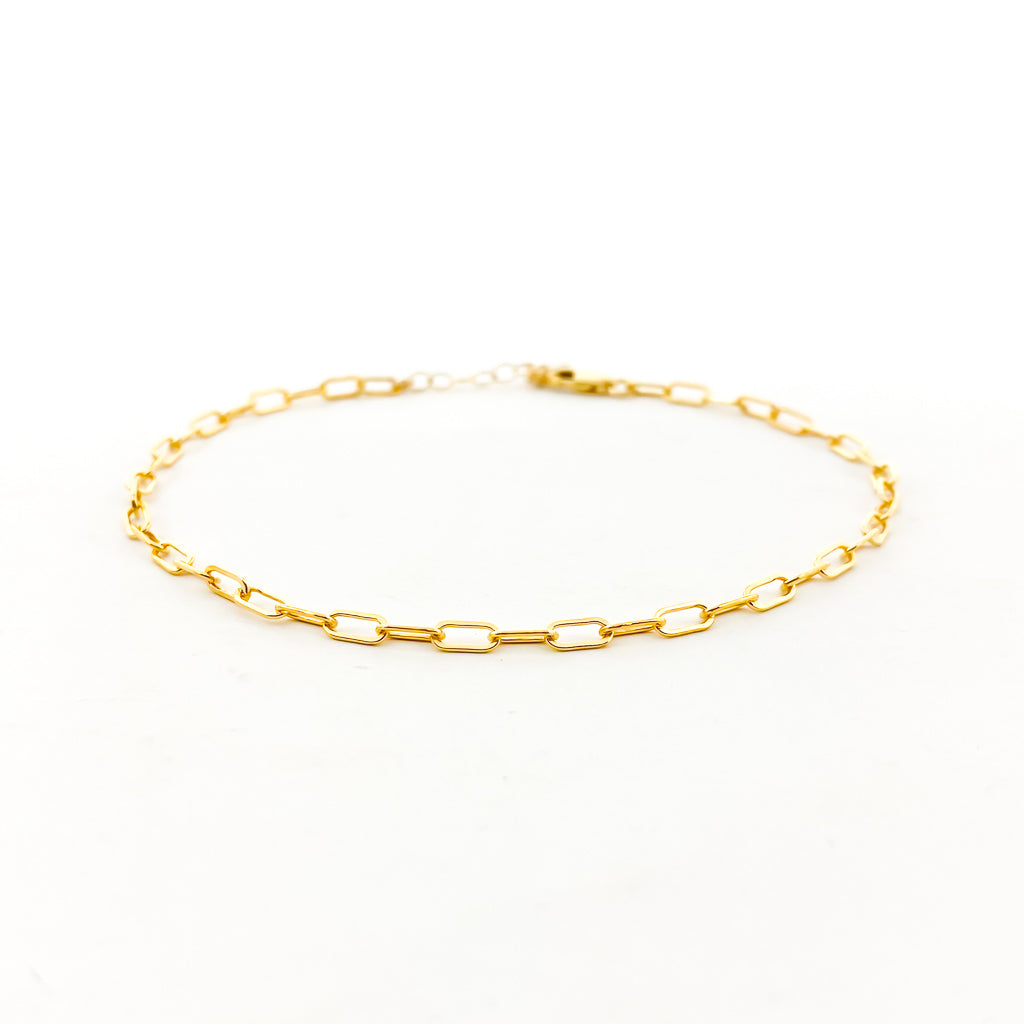 Sadie Oval Chain Anklet - MTT Collective