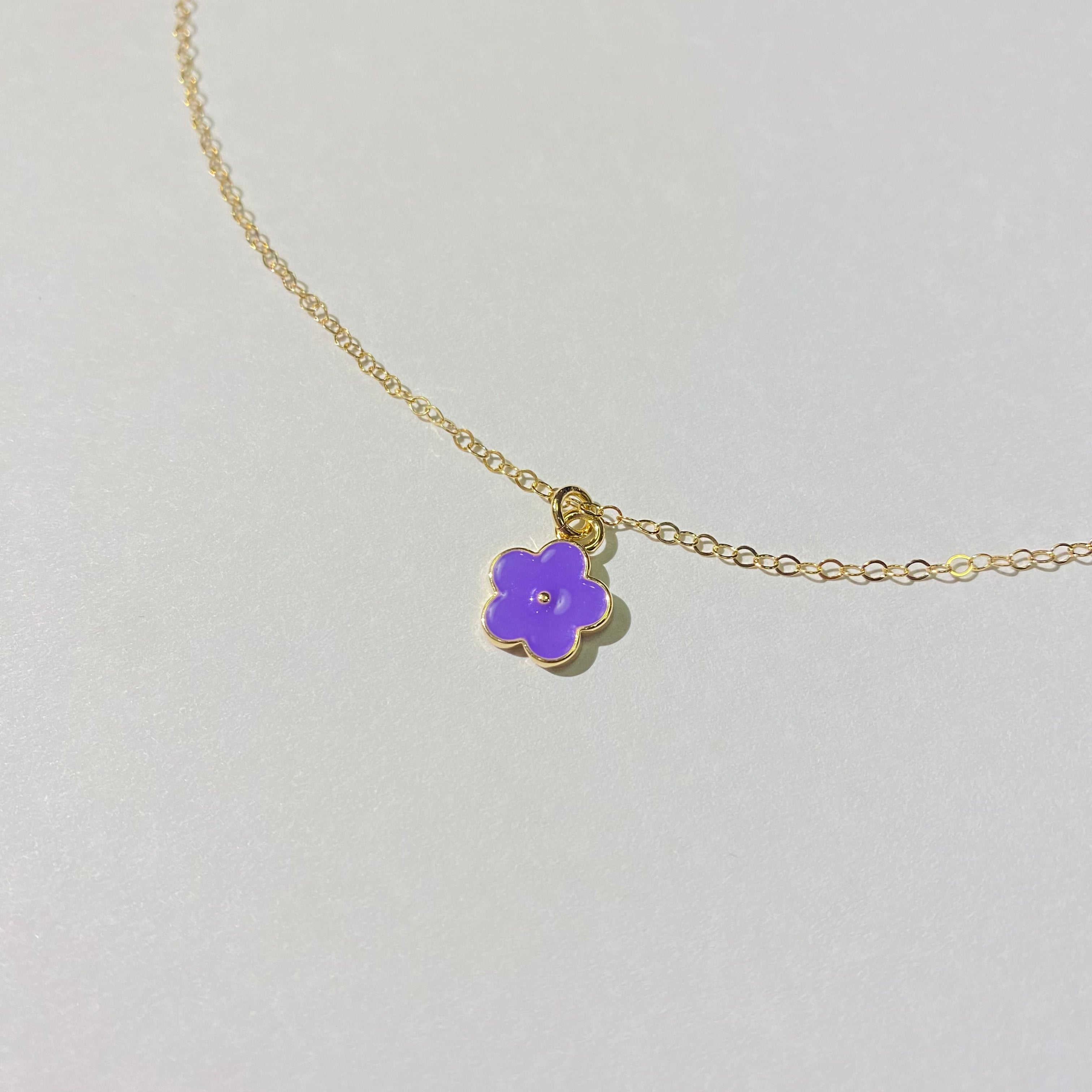 DAINTY SPRING FLOWER NECKLACE | STYLE OPTIONS | 14K GOLD FILLED - MTT Collective