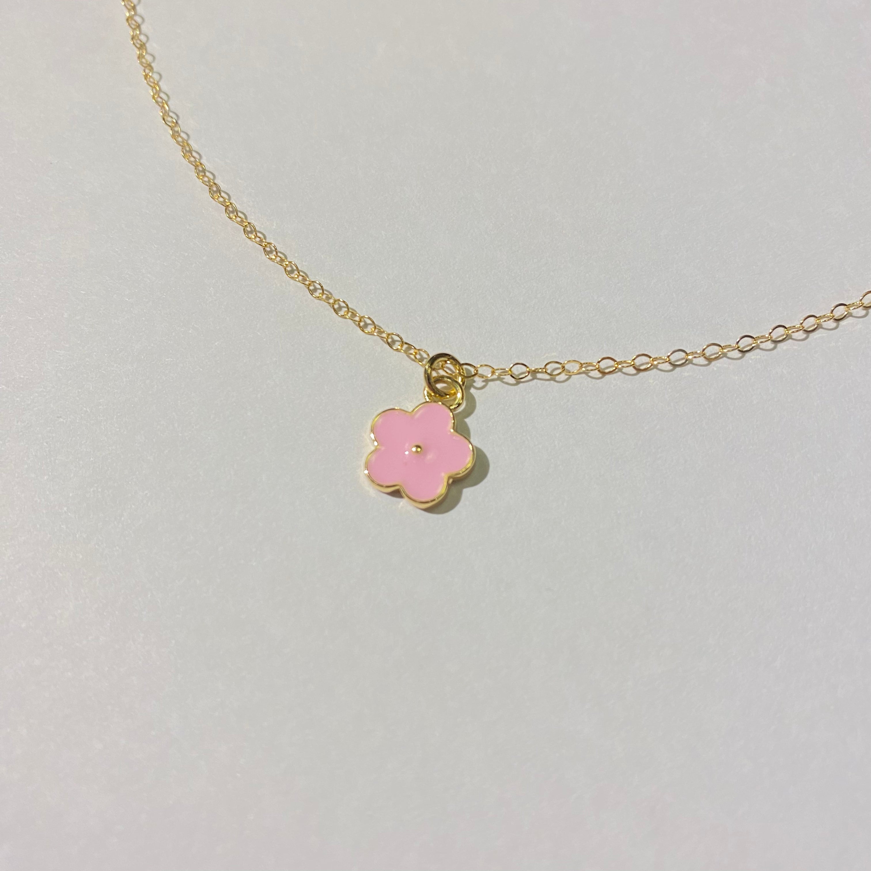 DAINTY SPRING FLOWER NECKLACE | STYLE OPTIONS | 14K GOLD FILLED - MTT Collective