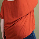 Plus Size Deep V-Neck Blouse - MTT Collective