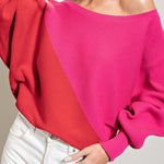 TWO TONE SWEATER TOP | ASSORTED STYLES - MTT Collective