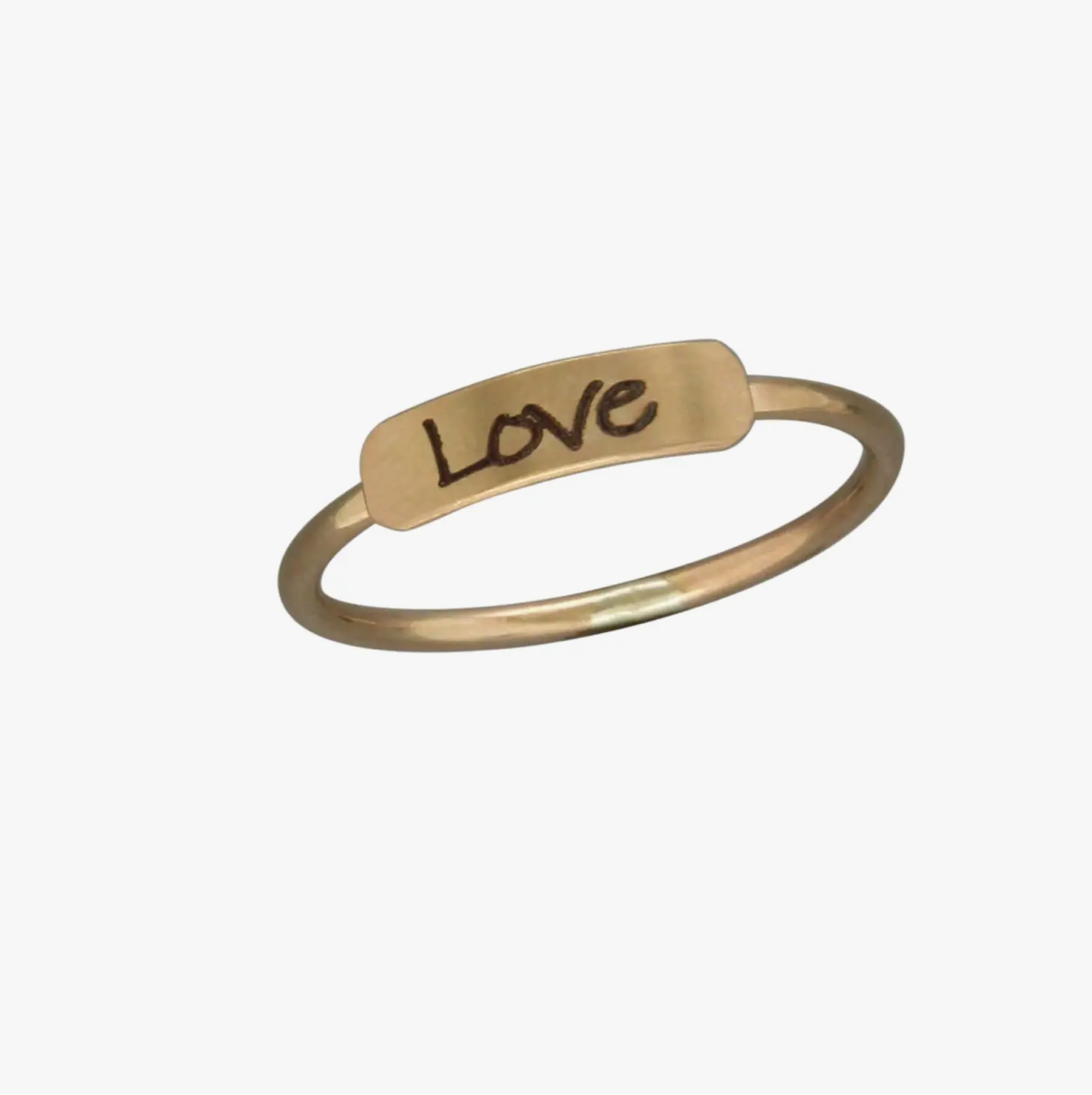 Love Engraved Ring | Gold - MTT Collective