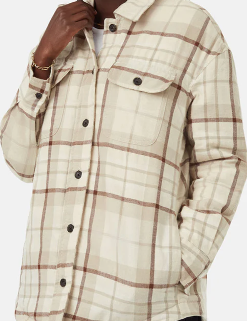 Kapok Flannel Insulated Shacket - MTT Collective