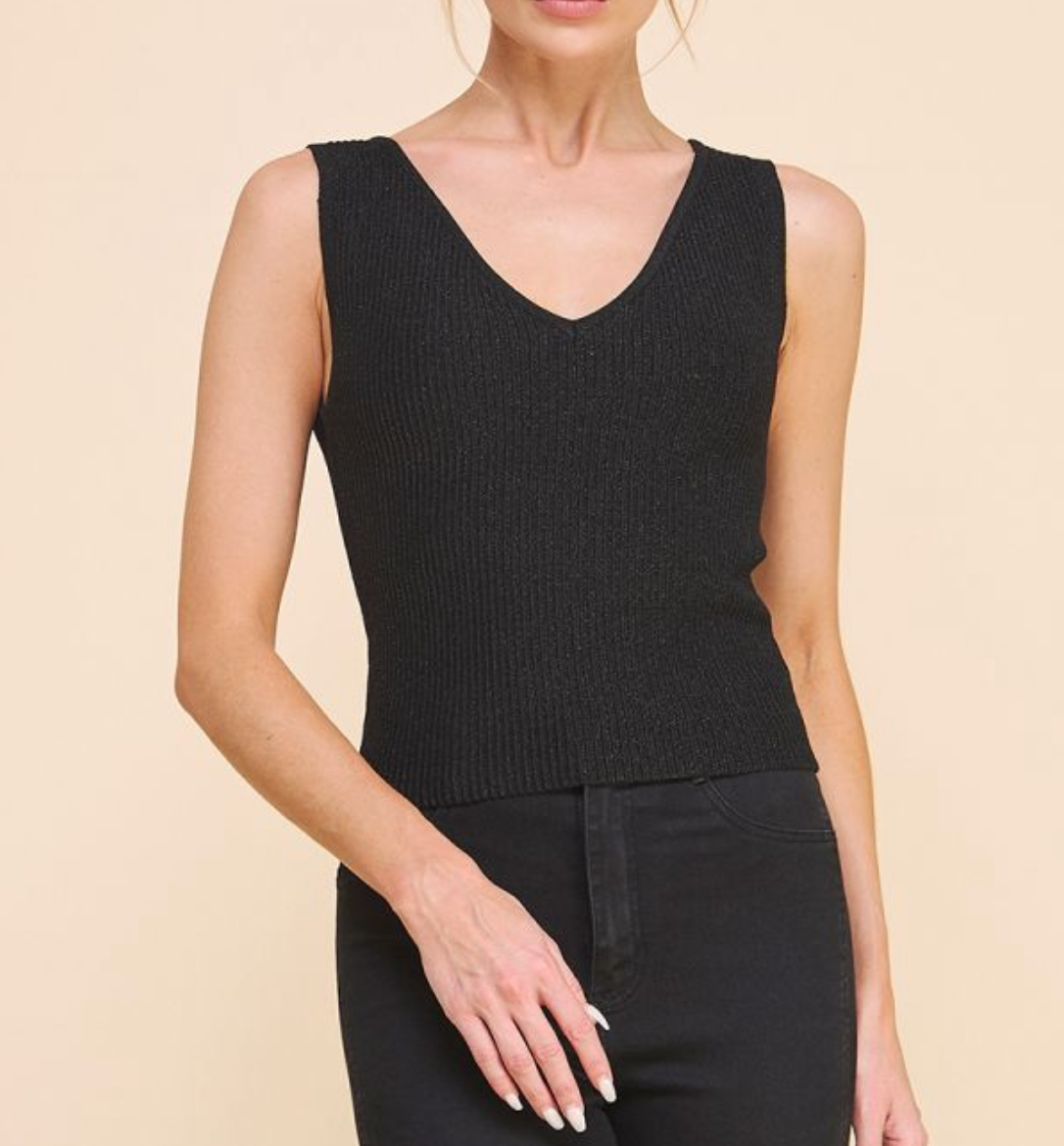 Techno Rib V-Neck Tank Top - MTT Collective