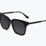 Bella Cat Eye Black + Grey Polarized Sunglasses - MTT Collective