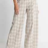 Rumi Check Wide Leg Pants