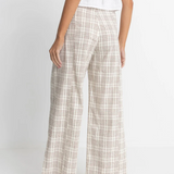 Rumi Check Wide Leg Pants