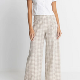 Rumi Check Wide Leg Pants