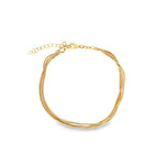 Layered Smooth Box Chain Bracelet - MTT Collective