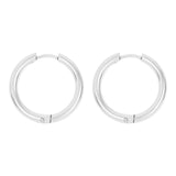 Nicole 18K Gold PVD and Stainless Steel PVD Simple Hoop Earrings