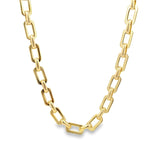 Jamie Paperclip Cable Knit Chain Necklace | Gold