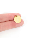 18K Gold PVD Stainless Steel Birth Flower Charm