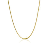 Piper Gold Stainless Steel PVD 1.5mm Box Chain Necklace