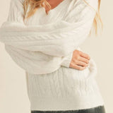 Mossy Cable Knit Sweater