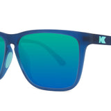 Rubberized Navy / Mint Fast Lanes Sport Sunglasses