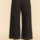 FLOWY EYELET CULOTTES WITH SIDE ZIPPER - MTT Collective