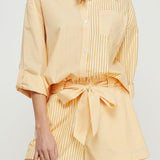 Light Poplin Twin-Stripe Button Up - MTT Collective