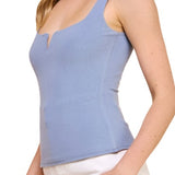 Easy Going Square Neck Tank Top - MTT Collective