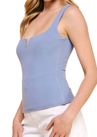 Easy Going Square Neck Tank Top - MTT Collective