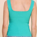 Fine Gauge Square Neck Tank Top - MTT Collective