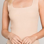 Fine Gauge Square Neck Tank Top - MTT Collective