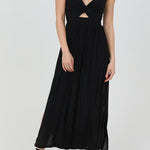 Twist Front Cut-Out Maxi Dress - MTT Collective