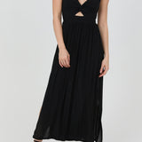 Twist Front Cut-Out Maxi Dress - MTT Collective