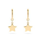 Everly 18K Gold PVD Star Huggie Earrings