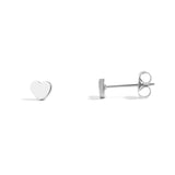 Adrian 18K Gold or Stainless PVD Heart Stud Earrings