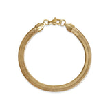 Rowan Gold Stainless Steel Herringbone Chain Bracelet