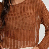 Tasha Crochet Knit Sweater