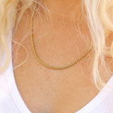 Selena Stainless Steel Wheat Chain Necklace