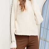 Macchiato Mock Neck Knit Pull Over